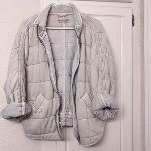 Free People Dolman Quilted Knit Jacket
